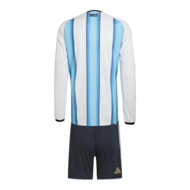 Conjunto Infantil Seleção Argentine Manga Larga 26-27 - Primera Equipación