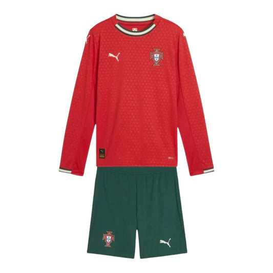 Conjunto Infantil Seleção Portugal Manga Larga 25-26 - Primera Equipación