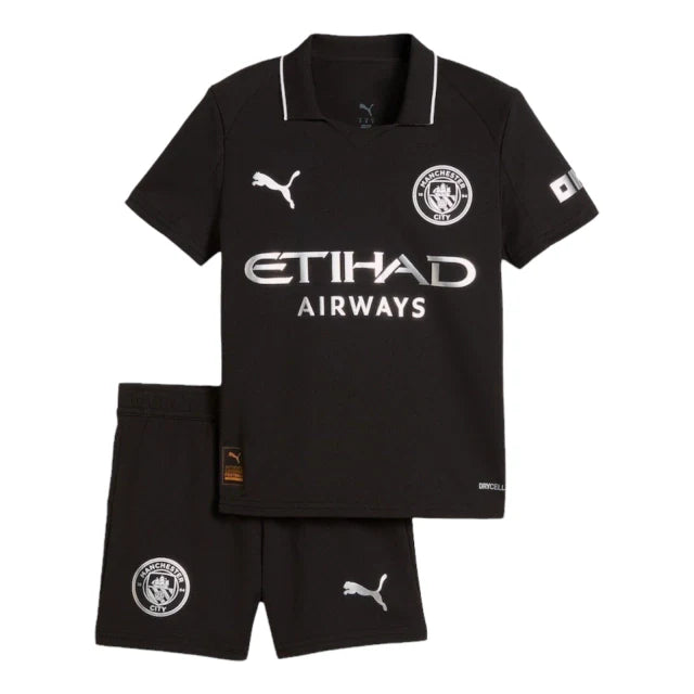 Conjunto Infantil Manchester City 25-26 - Segunda Equipación