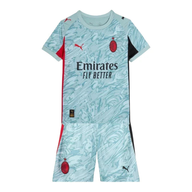 Conjunto Infantil AC Milan Portero 25-26 - Primera Equipación