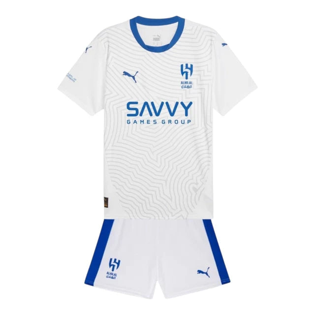 Conjunto Infantil AlHilal 24-25 - Segunda Equipación