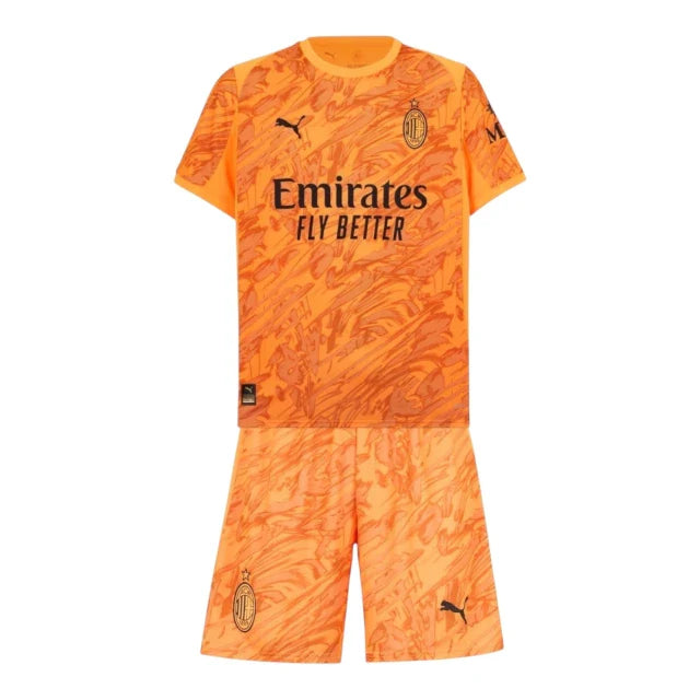 Conjunto Infantil AC Milan Portero 25-26 - Segunda Equipación