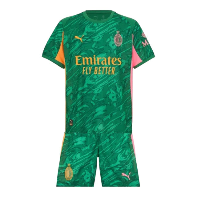 Conjunto Infantil AC Milan Portero 25-26 - Tercera Equipación