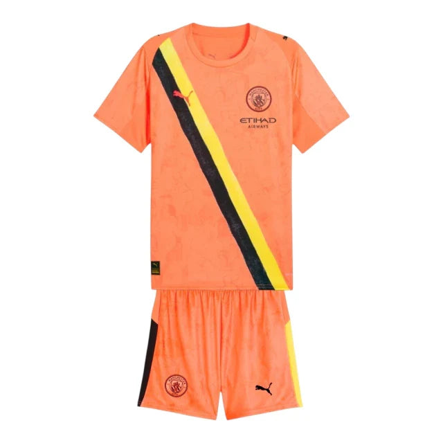 Conjunto Infantil Manchester City Portero 25-26 - Segunda Equipación Edición Especial Especial Mundial de Clubes