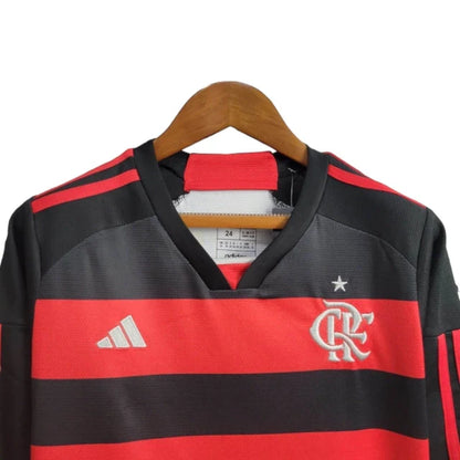 Conjunto Infantil Flamengo Manga Larga 24-25 - Primera Equipación