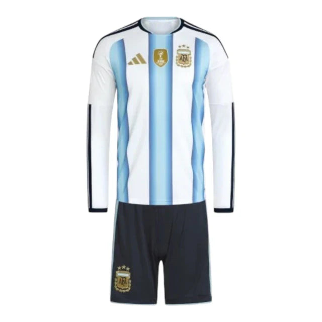 Conjunto Infantil Seleção Argentine Manga Larga 26-27 - Primera Equipación