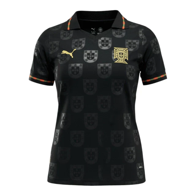 Camiseta Seleção Portugal Pantera Negra 26-27 - Edición Especial Especial Mujer