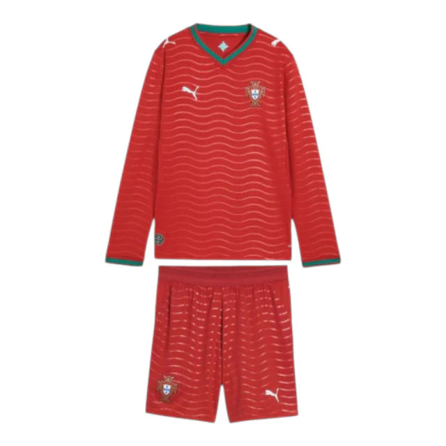 Conjunto Infantil Seleção Portugal Manga Larga 26-27 - Primera Equipación
